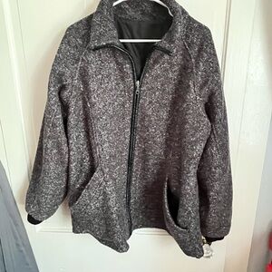 Signature Charcoal Zip-Up Jacket womens xl